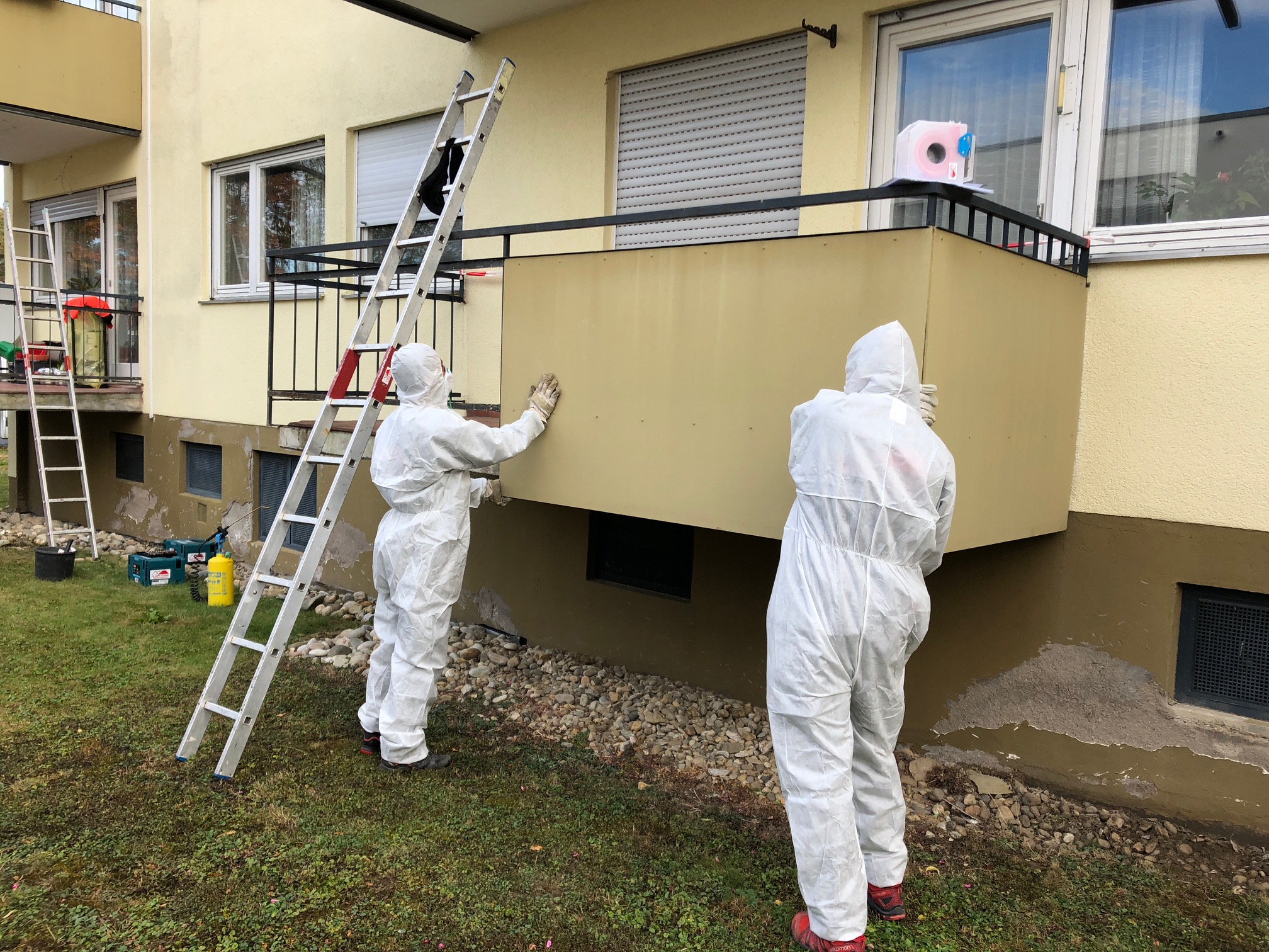 Asbestabbau Balkonplatten